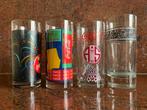 Coca Cola glazen - 4 verschillende - frisdrank glas, Ophalen, Gebruikt, Gebruiksvoorwerp