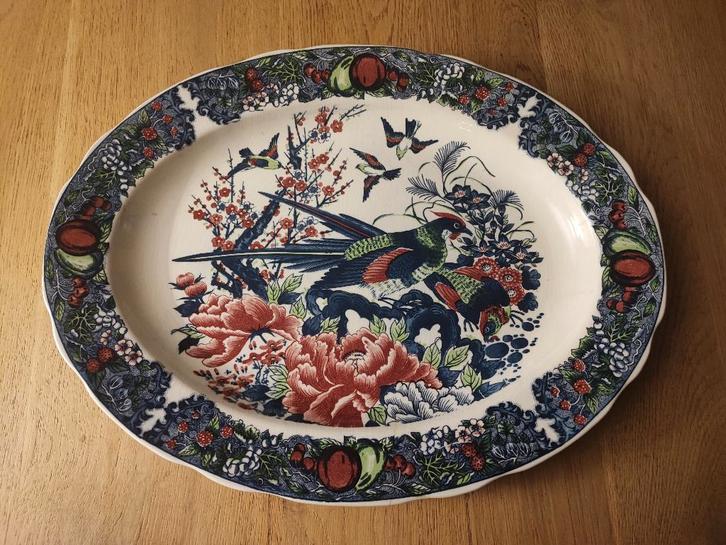 Grand plat à dîner en forme de faisan, Antiquités & Art, Antiquités | Services (vaisselle) pièces, Enlèvement ou Envoi