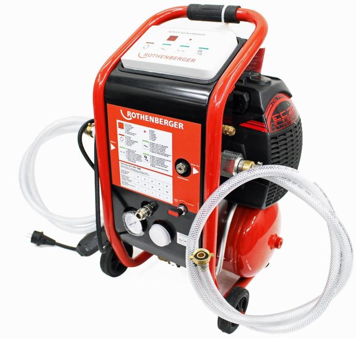 Rothenberger Ropuls spoelcompressor - nieuwstaat, Doe-het-zelf en Bouw, Compressors, Nieuw, 6 tot 10 bar, Ophalen of Verzenden