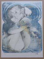 POL MARA / KOPPEL / KLEURLITHO / 34x25cm / SIG, Antiek en Kunst, Ophalen of Verzenden