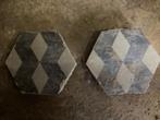 Hexagonale cementtegs, Doe-het-zelf en Bouw, Tegels, Ophalen, Gebruikt, Overige materialen, Vloertegels