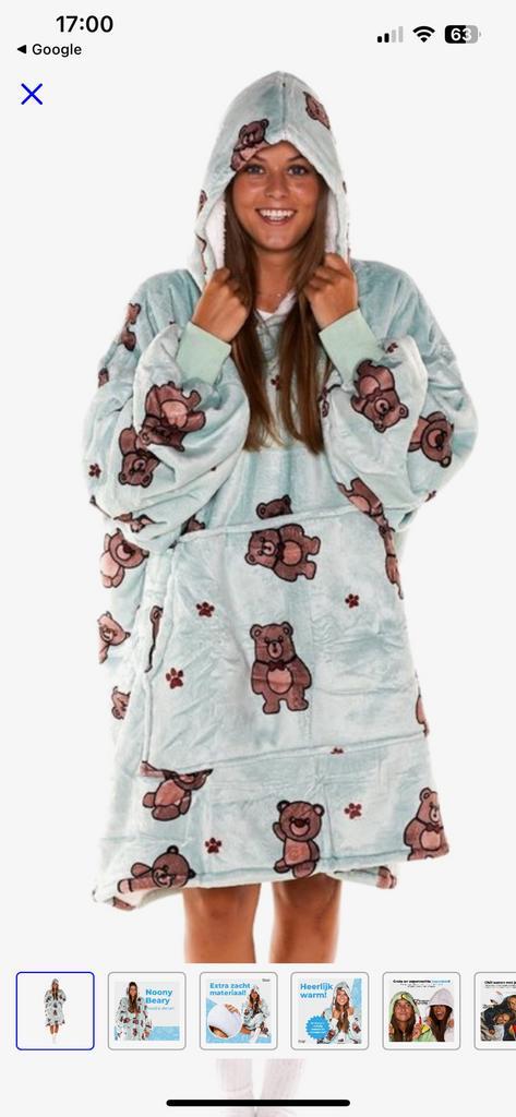 Oversized hoodie deken met beren, Kleding | Dames, Homewear, Zo goed als nieuw, Ophalen of Verzenden