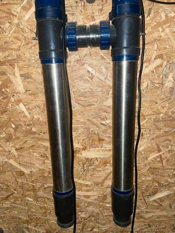 2 lampes UV 80 W + ballasts. Nouvelles lampes, Enlèvement, Comme neuf, Filtre de bassin