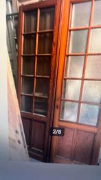 Ancien lit double et deux lits simples anciens, Maison & Meubles, Enlèvement, Comme neuf, Verre