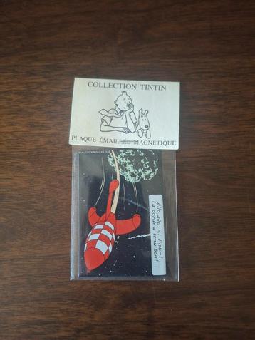 Tintin PIXI plaque émaillée fusée de 1993, Enlèvement ou Envoi, Tintin, Neuf