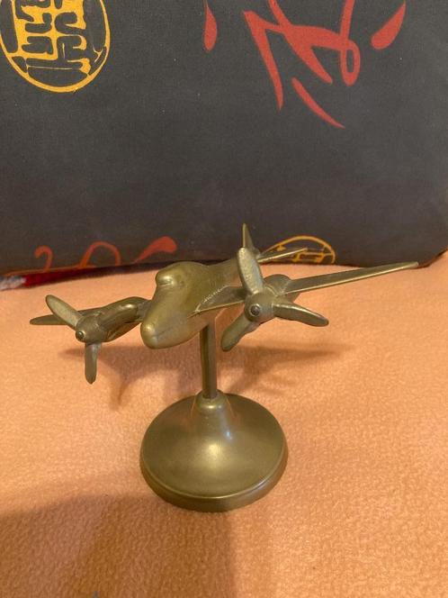 Vintage massief messing - WW2 RAF Mosquito gevechtsvliegtuig, Antiek en Kunst, Antiek | Brons en Koper, Koper, Ophalen of Verzenden