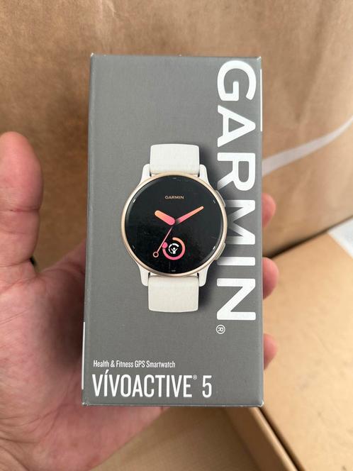 Garmin Vívóactive 5 , Suivi Santé & Sport NEUF scellé!!, Handtassen en Accessoires, Sporthorloges, Nieuw, Android, Wit, Calorieverbanding