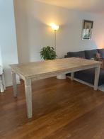 Houten eetkamer tafel, Huis en Inrichting, Tafels | Eettafels, 200 cm of meer, 100 tot 150 cm, Gebruikt, Landelijk