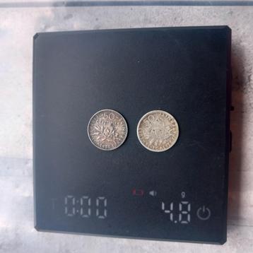 Argent - 50 centimes France 1898/1917, Enlèvement ou Envoi, France, Argent