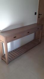 Muurtafel met 3 lades (L160), Ophalen, 150 tot 200 cm, Eikenhout, Zo goed als nieuw