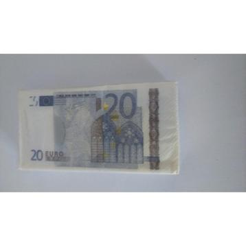 Paquet de 10 Mouchoirs Billets Euros, Enlèvement ou Envoi, Neuf