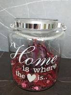 Decoratie bokaal ‘Home is where the hart is’ voor 3,00 euro., Ophalen, Zo goed als nieuw