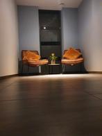 Loungestoel cognackleurig, Huis en Inrichting, Zetels | Zetels, Ophalen, Zo goed als nieuw