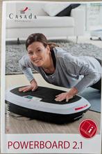 Casada Powerboard 2.1 - plaque vibrante - home trainer, Sports & Fitness, Appareils de fitness, Enlèvement, Comme neuf, Bras, Plaque vibrante