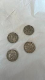 4 zilveren munten +-150g, Postzegels en Munten, Munten | België, Ophalen, Zilver, Losse munt, Zilver