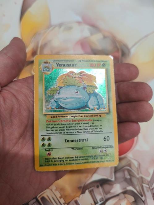 Venusaur base set NL Pokémon kaart, Hobby en Vrije tijd, Verzamelkaartspellen | Pokémon, Gebruikt, Boosterbox, Ophalen of Verzenden