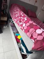 Bed met opbergruimte onder 160cm, Ophalen, Tweepersoons, Zo goed als nieuw, 200 cm