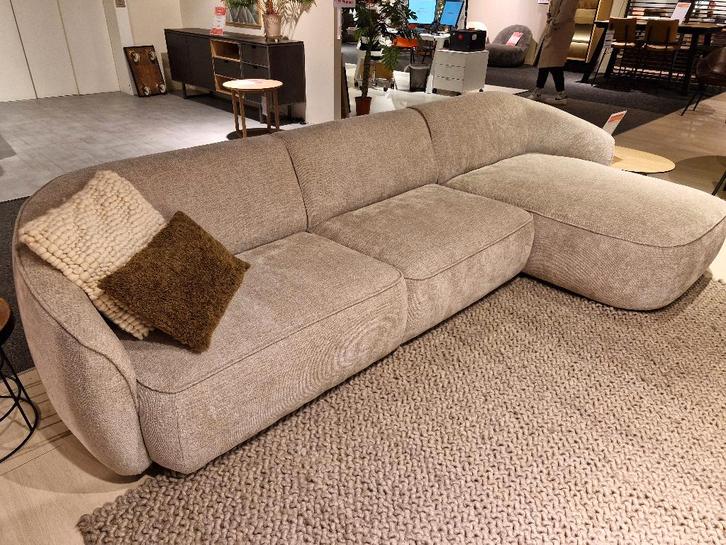 Trendy salon in stof - NIEUW Toonzaalmodel, Huis en Inrichting, Zetels | Zetels, Nieuw, Hoekbank, Stof, Ophalen