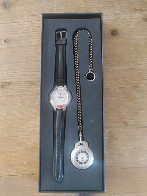 BMW horloges, zowel pols- als zakhorloge, 2x zgan!, Handtassen en Accessoires, Horloges | Heren, Zo goed als nieuw, Polshorloge