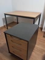 Bureau ( 80cm- 120cm) en ladekastje ( 67cm - 45cm), Maison & Meubles, Bureaux, Enlèvement, Bureau
