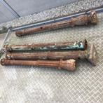 3 Oude zware gietijzeren palen, Doe-het-zelf en Bouw, Ophalen, Gebruikt