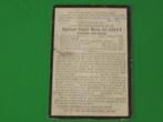 WO1 pastoor te EKE aldaar wreedelijk vermoord +1918, Ophalen of Verzenden, Bidprentje