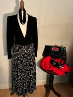 ESSENTIEL ANTWERP ROK PLISSÉ BLACK/WHITE, Kleding | Dames, Zwart, Ophalen of Verzenden, Zo goed als nieuw, Essentiel Antwerp