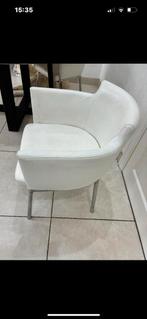 4 stoelen in leder 360 graden draai stoelen, Huis en Inrichting, Stoelen, Ophalen, Zo goed als nieuw, Wit