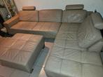 Hoek zetel leer, Ophalen, Gebruikt, Leer