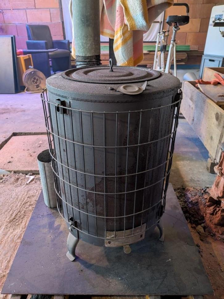 houtkachel ton, Maison & Meubles, Poêles, Utilisé, Autoportant, Poêle à bois, Bois, Enlèvement