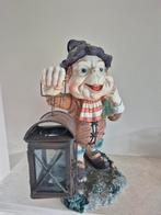 38 cm grote laaf met olielamp efteling, Antiek en Kunst, Ophalen