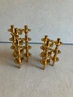 Stoff Nagel BMF vintage kandelaren Orion goud set van 7, Ophalen of Verzenden, Gebruikt, Goud