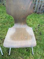 Vintage stoelen, schoolstoelen, sledestoelen, Ophalen, Zo goed als nieuw