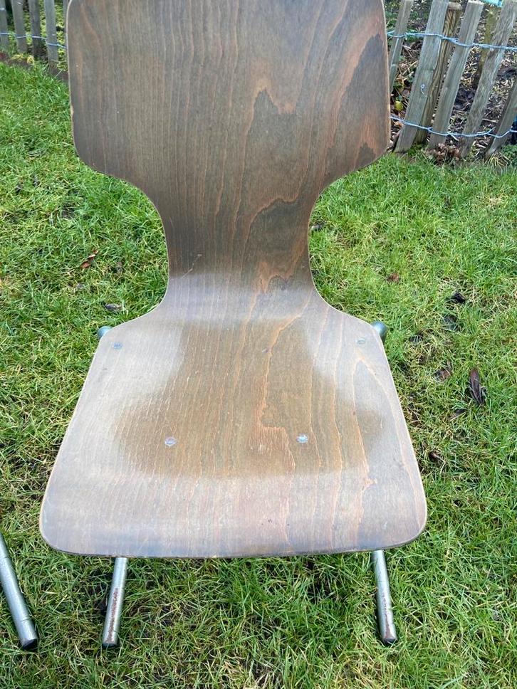 Chaises vintage, chaises d'école, chaises cantilever, Maison & Meubles, Chaises, Comme neuf, Enlèvement