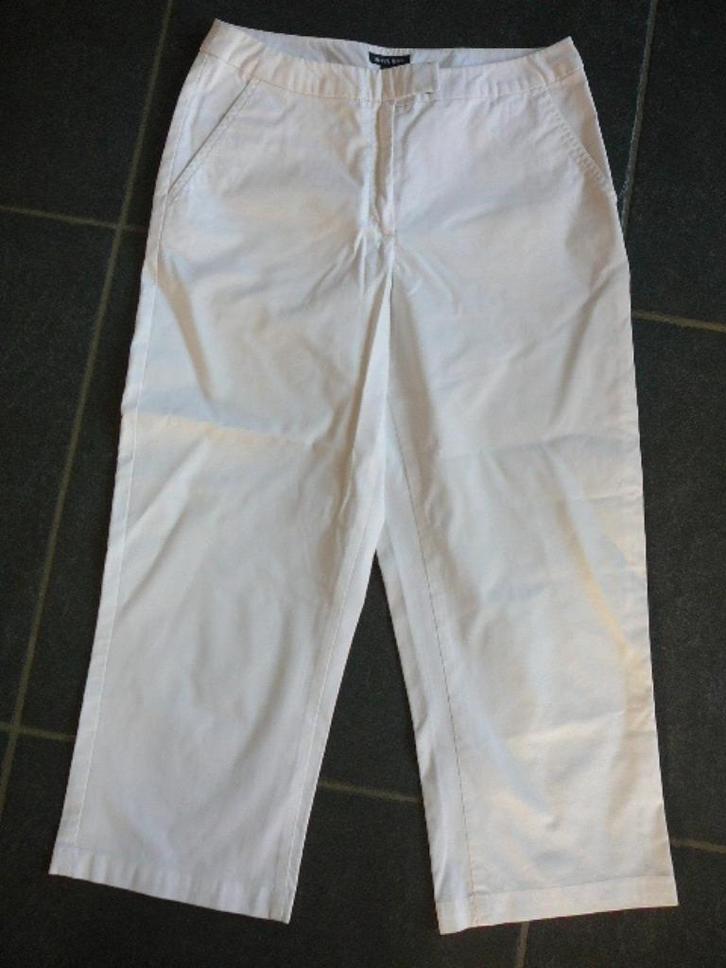 Mer du Nord witte zomerbroek, Kleding | Dames, Broeken en Pantalons, Gedragen, Maat 36 (S), Wit, Driekwart, Ophalen of Verzenden
