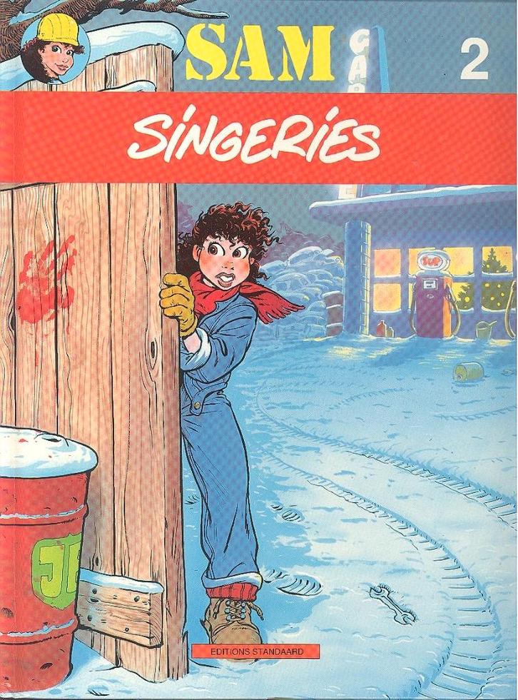Sam nr 2 - Singeries - met opdrachttekening., Livres, BD, Comme neuf, Plusieurs BD, Enlèvement ou Envoi