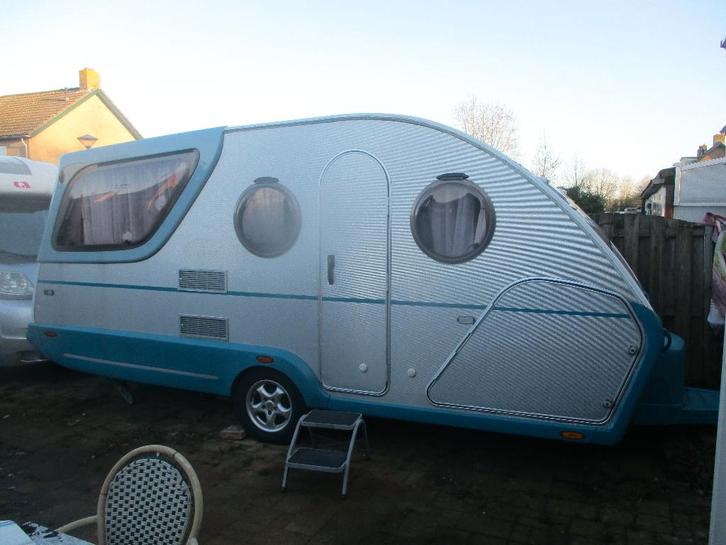 Mooie Dethleffs Aero Tourist met Mover, Caravanes & Camping, Caravanes, Entreprise, jusqu'à 4, 1000 - 1250 kg, Dethleffs, Lit fixe