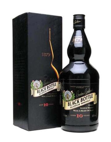 Islay whisky: Black Bottle 10 years. Folder (2003) beschikbaar voor biedingen