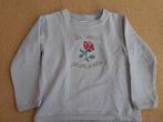 Trui Filou maat 5 (110) - lichtblauw met tekening van roos, Kinderen en Baby's, Kinderkleding | Maat 110, Gebruikt, Meisje, Trui of Vest