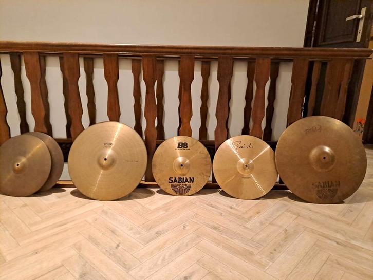 Volledige set cymbalen Paiste/Sabian, Musique & Instruments, Batteries & Percussions, Comme neuf, Enlèvement