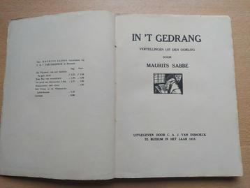 Maurits Sabbe: In't Gedrang (1915)