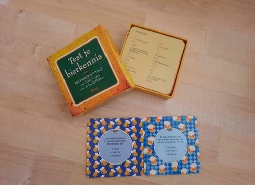 Spelletje Test je bierkennis NIEUW, Hobby en Vrije tijd, Gezelschapsspellen | Kaartspellen, Ophalen