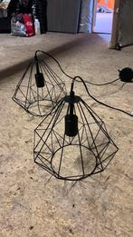 Verlichting / pendels in draad metaal 25cm, Ophalen, Zo goed als nieuw, Metaal