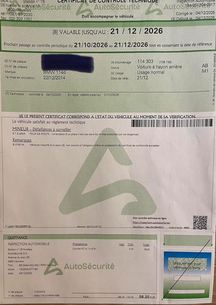 BMW 114d, Auto's, BMW, 1 Reeks, ABS, Airbags, Airconditioning, Alarm, Bluetooth, Boordcomputer, Centrale vergrendeling, Climate control