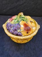 Terrinesnijder van aardewerk uit Sarreguemines, Antiek en Kunst, Antiek | Keramiek en Aardewerk, Ophalen of Verzenden