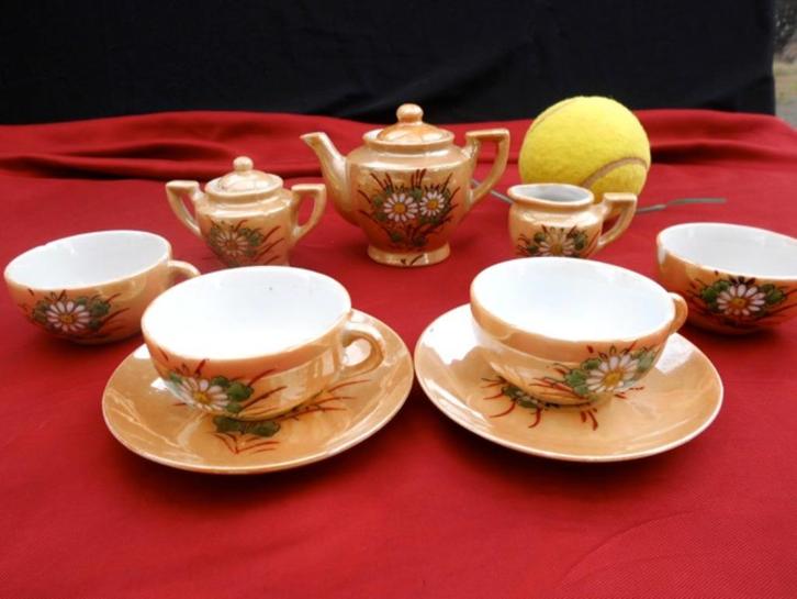 Miniatuur koffieservies (porselein) antiek, Antiek en Kunst, Antiek | Servies los, Ophalen of Verzenden