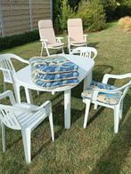 Witte tafel met stoelen, Ophalen, Gebruikt