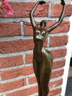 bronzen elegante nude dame vrouw sculptuur, Antiek en Kunst, Kunst | Beelden en Houtsnijwerken, Ophalen of Verzenden