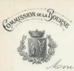 1929+Commission de la Bourse de Bruxelles+Blason, 1920 à 1950, Action, Enlèvement ou Envoi