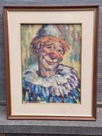 huile sur toile clown signe j van gent ( jef van tuerenhout), Ophalen of Verzenden